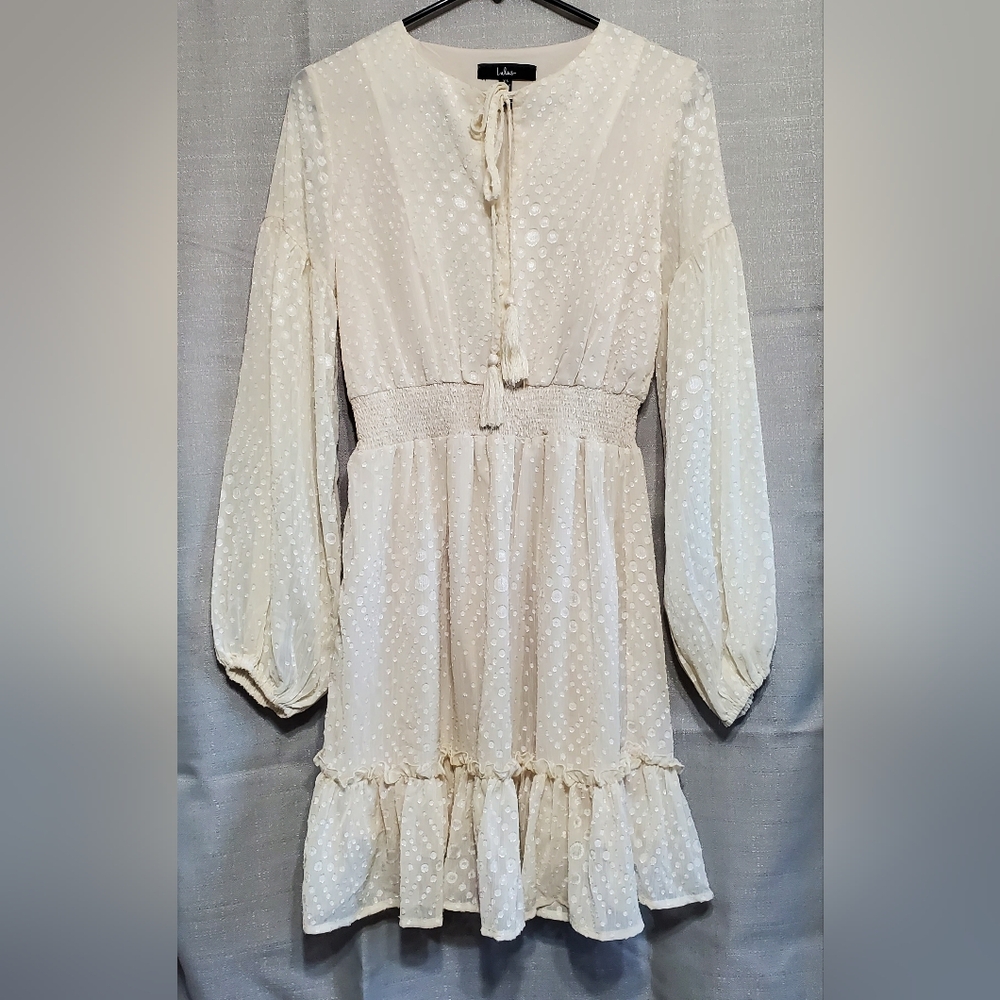 Lulu's Size XS Ivory Short Dress Pre-owned